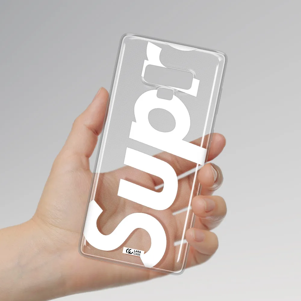 Big Supreme Samsung Note 9 Clear TPU Case