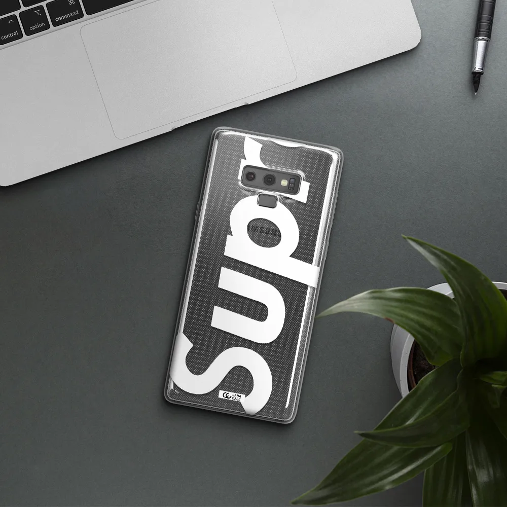 Big Supreme Samsung Note 9 Clear TPU Case