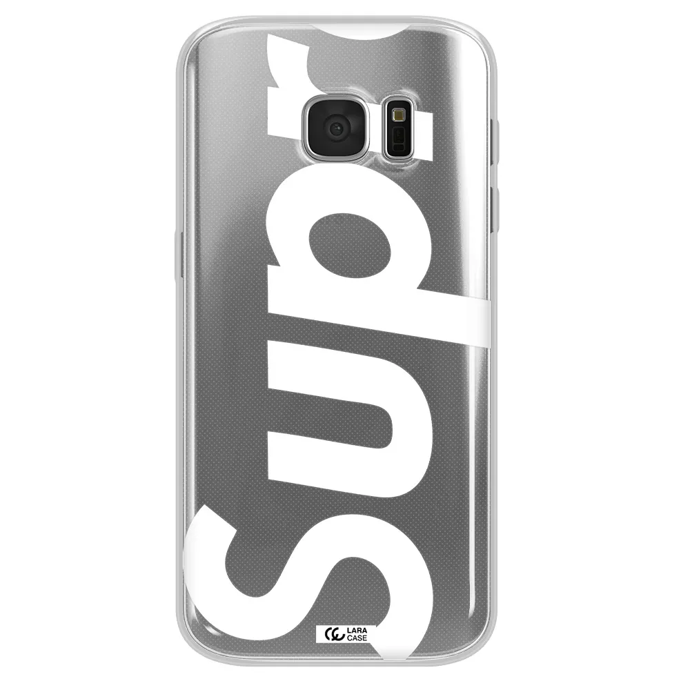Big Supreme Samsung S 7 Clear TPU Case