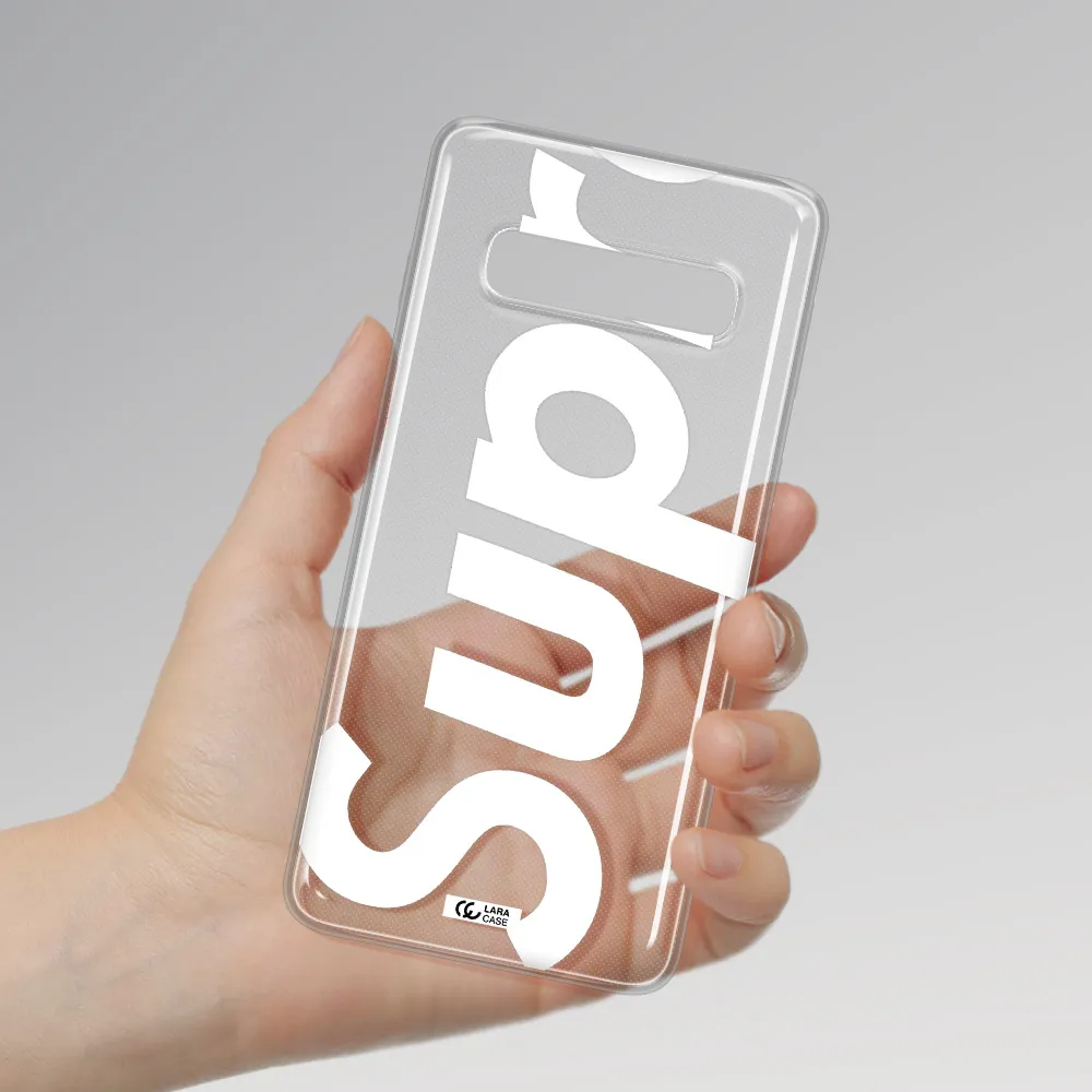 Big Supreme Samsung S10 Plus Clear TPU Case