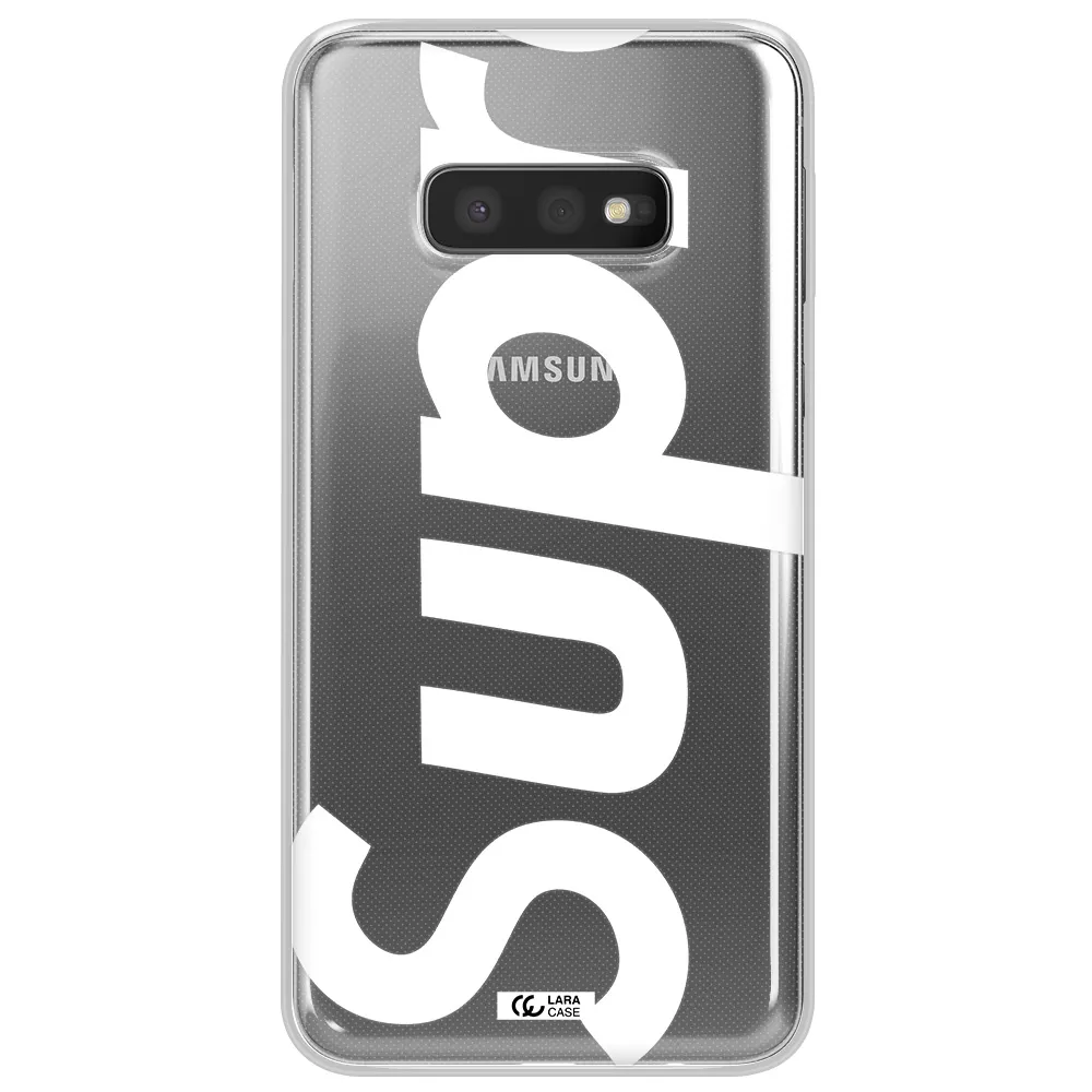 Big Supreme Samsung S10e Clear TPU Case