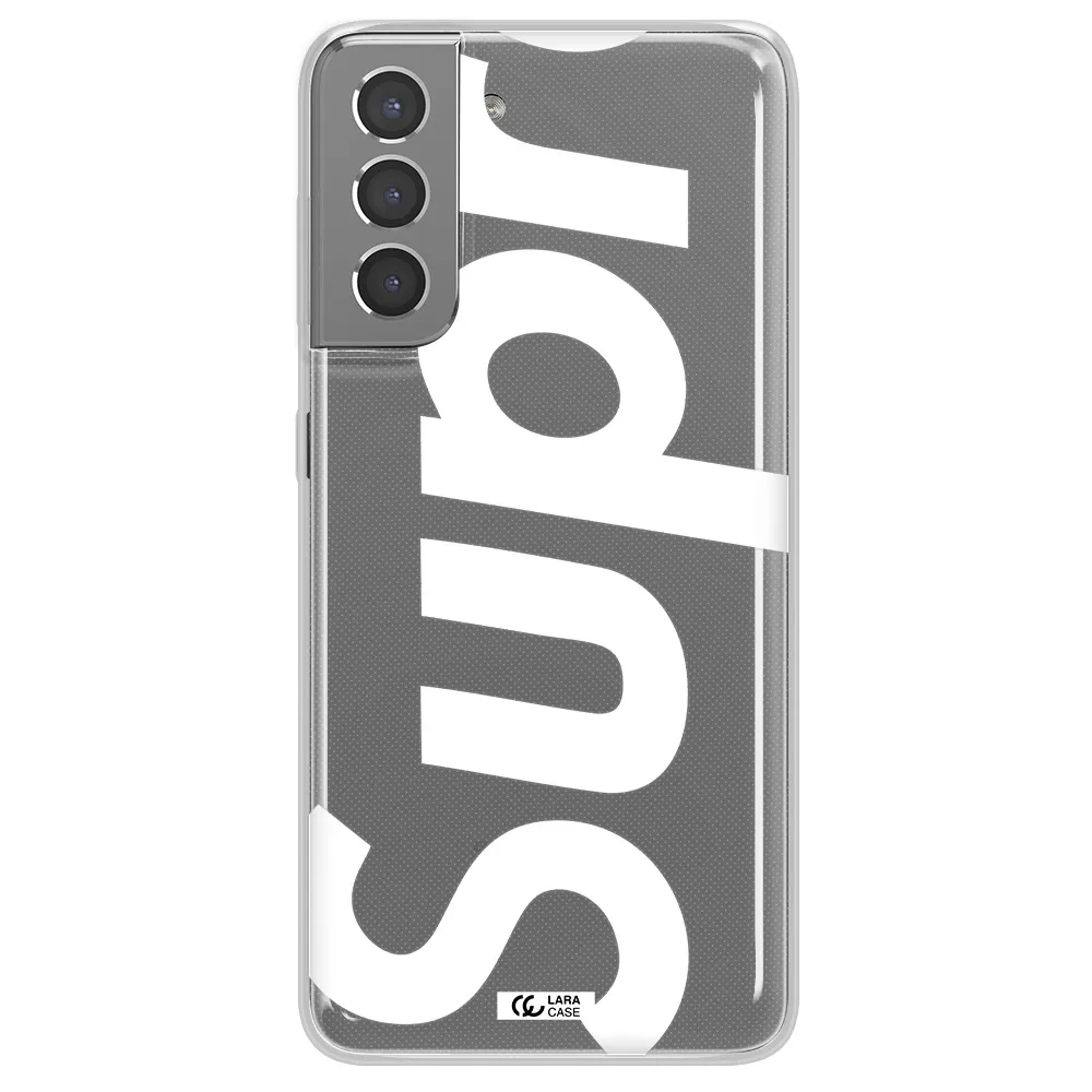 Big Supreme Samsung S21 Clear TPU Case