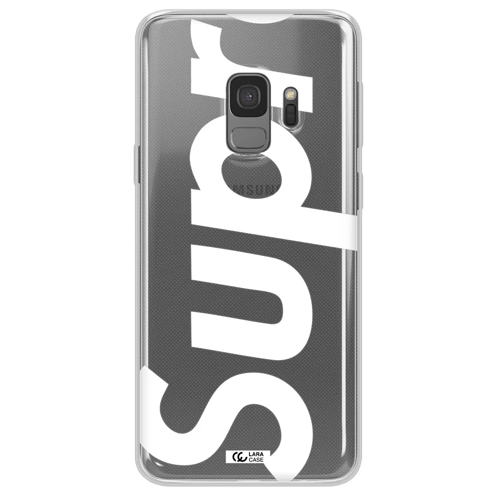Big Supreme Samsung S9 Clear TPU Case
