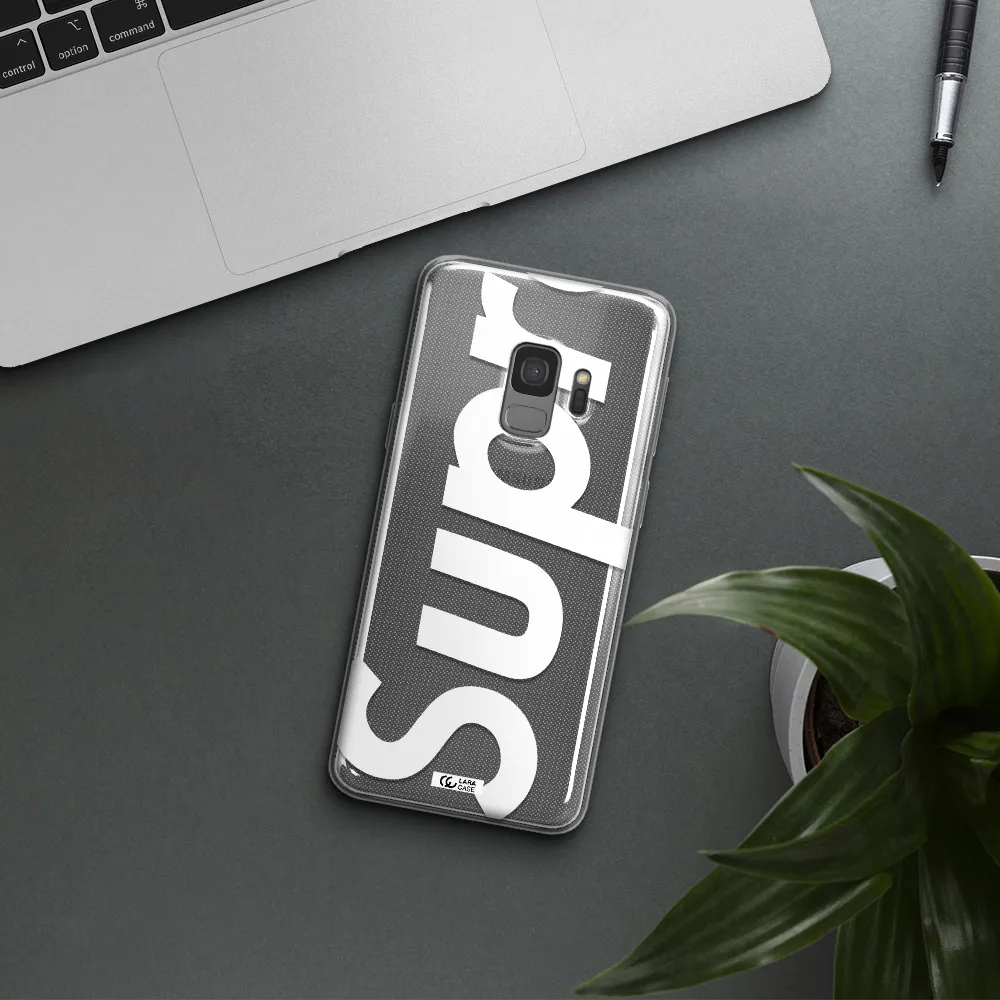 Big Supreme Samsung S9 Clear TPU Case