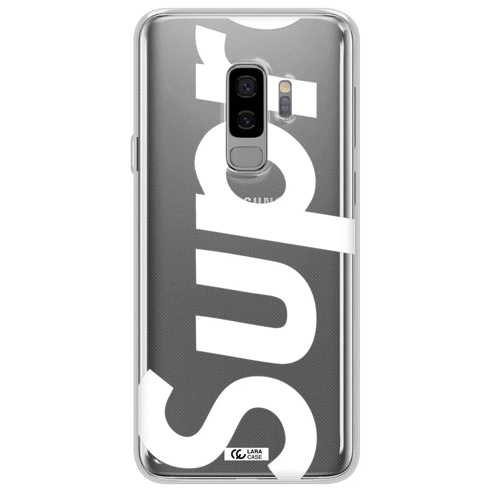 Big Supreme Samsung S9 Plus Clear TPU Case