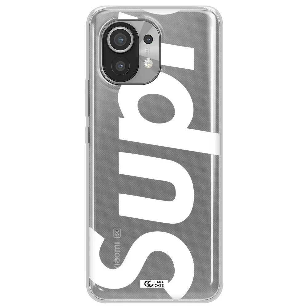Big Supreme Xiaomi Mi 11 Clear TPU Case