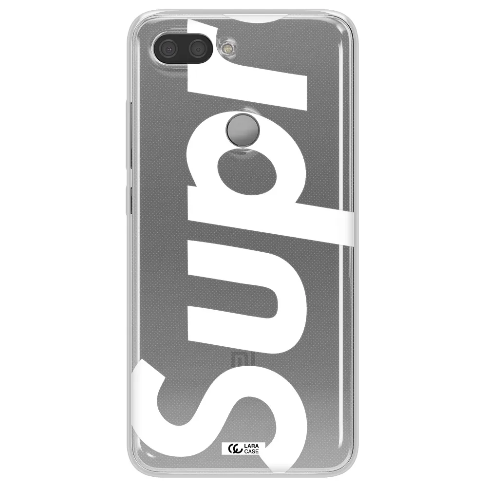 Big Supreme Xiaomi Mi 8 Lite Clear TPU Case