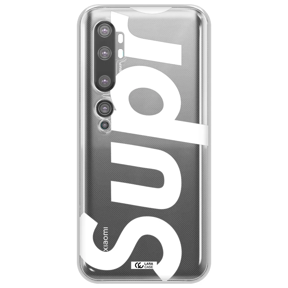Big Supreme Xiaomi Mi Note 10 Clear TPU Case