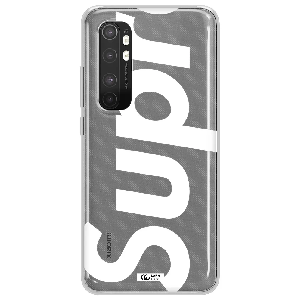 Big Supreme Xiaomi Mi Note 10 Lite Clear TPU Case