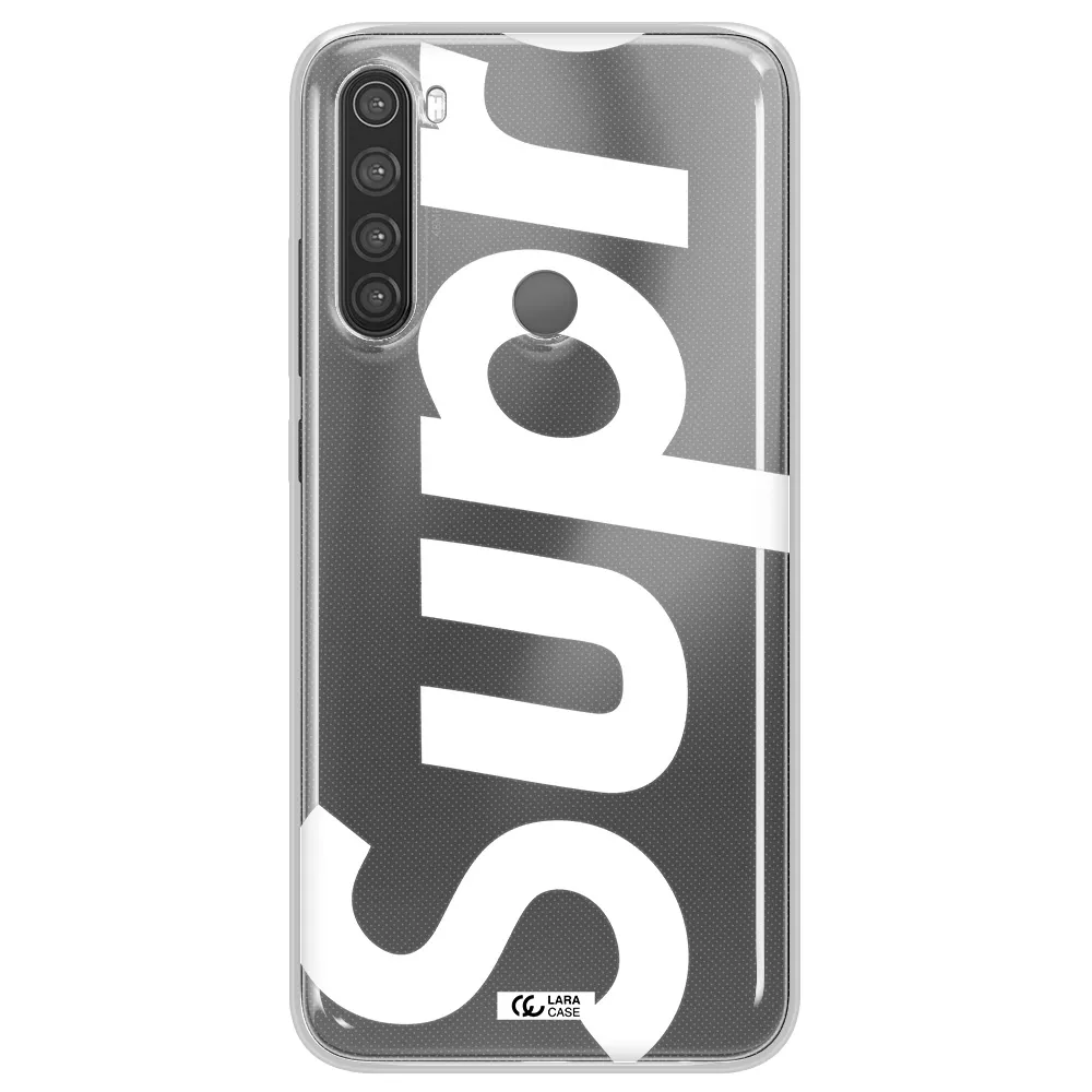 Big Supreme Xiaomi Note 8 Clear TPU Case