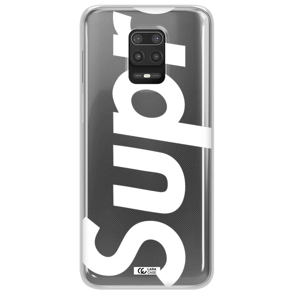 Big Supreme Xiaomi Note 9S Clear TPU Case