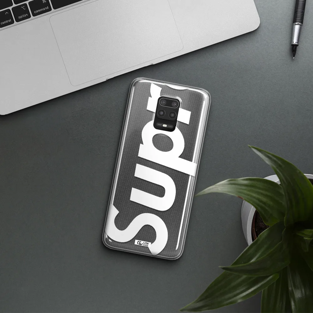 Big Supreme Xiaomi Note 9S Clear TPU Case