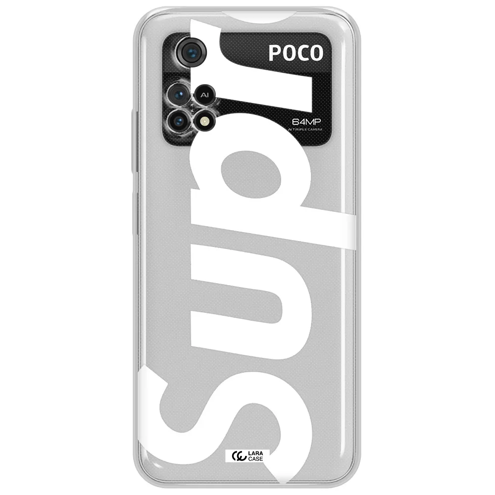 Big Supreme Xiaomi Poco M4 Pro 4G Clear Tpu Case