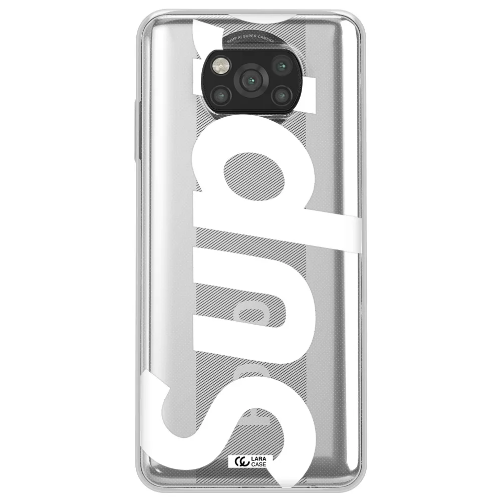 Big Supreme Xiaomi Poco X3 Clear TPU Case