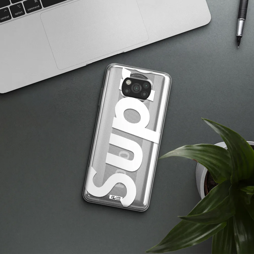 Big Supreme Xiaomi Poco X3 Clear TPU Case