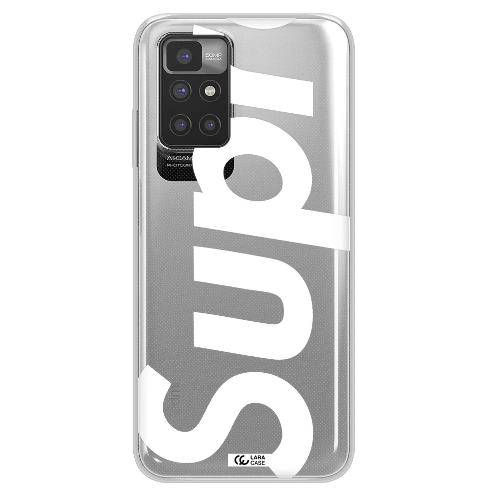 Big Supreme Xiaomi Redmi 10 Clear TPU Case