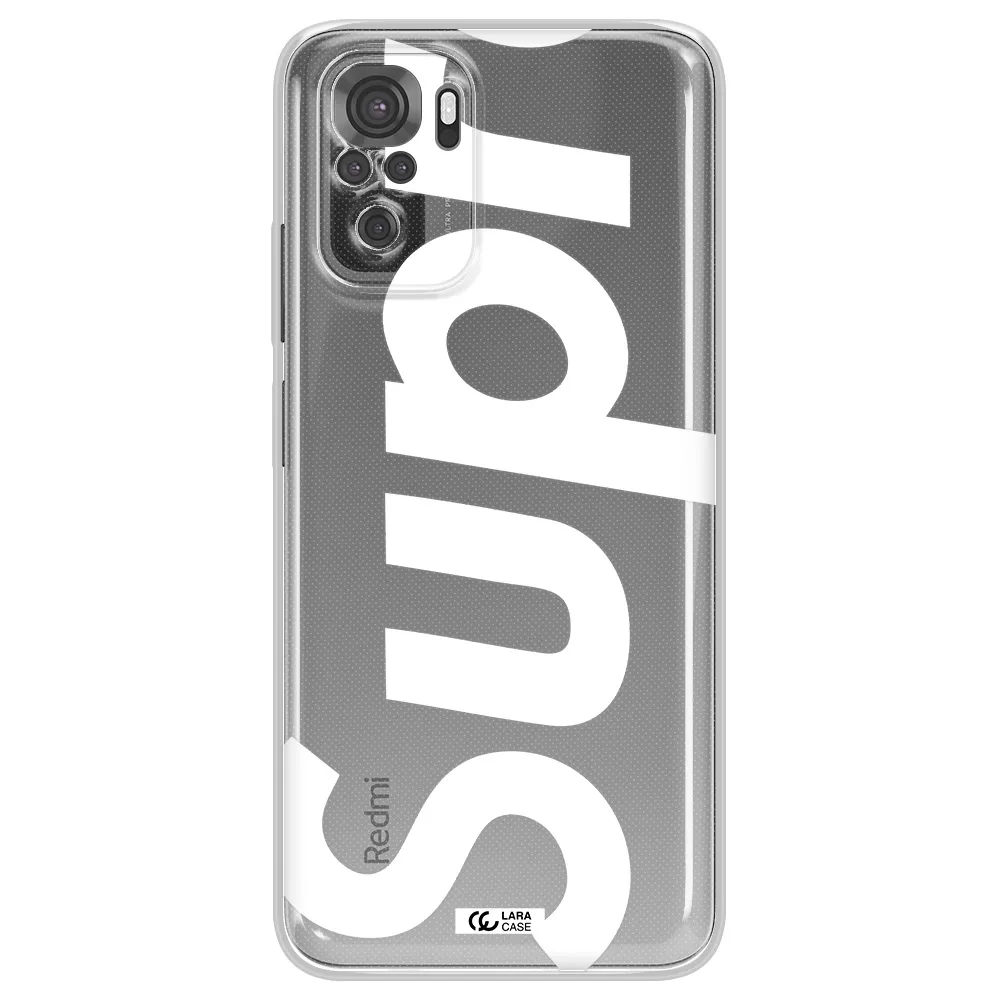 Big Supreme Xiaomi Redmi Note 10S Clear Tpu Case