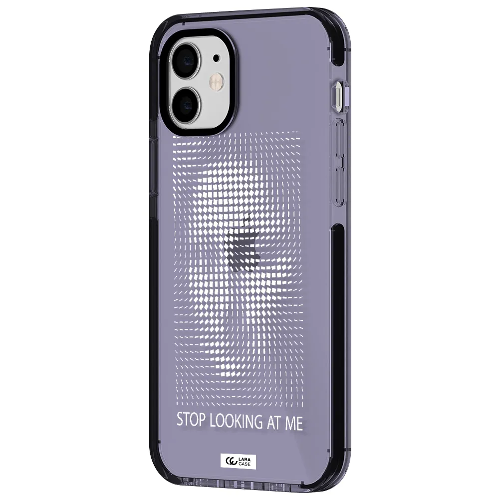 Stop Looking At Me Apple iPhone 11 impact Lilac Case