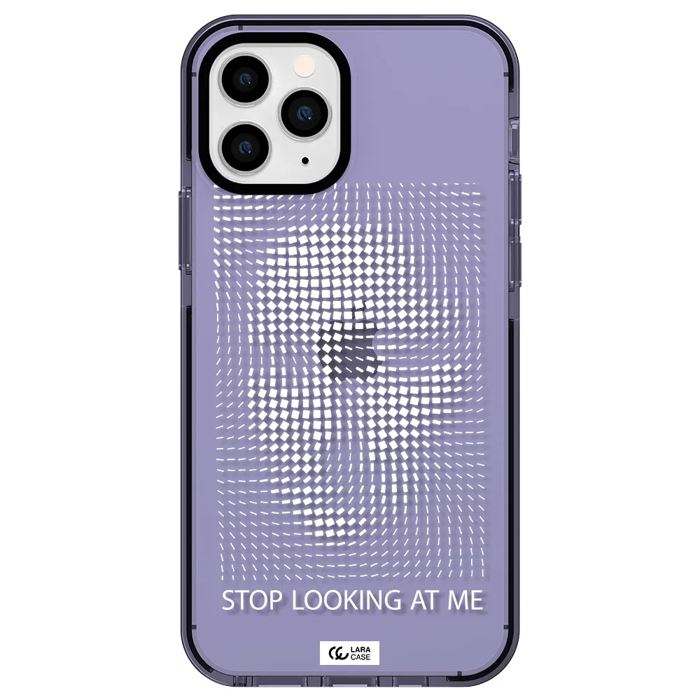 Stop Looking At Me Apple iPhone 11 pro max impact Lilac Case
