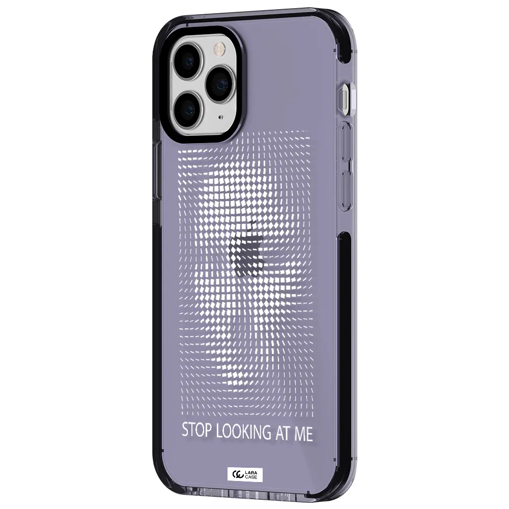 Stop Looking At Me Apple iPhone 11 pro max impact Lilac Case