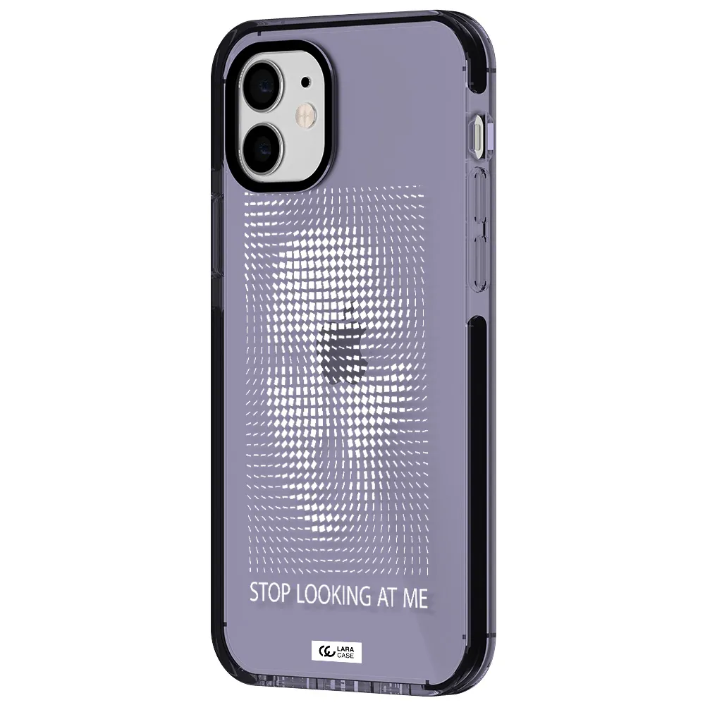 Stop Looking At Me Apple iPhone 12 impact Lilac Case