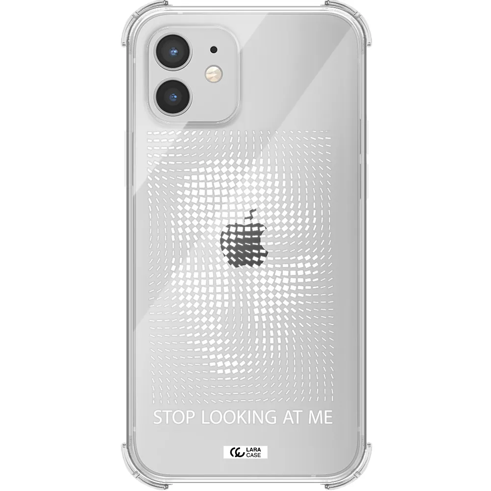 Stop Looking At Me Apple iPhone 12 mini Clear PC Case