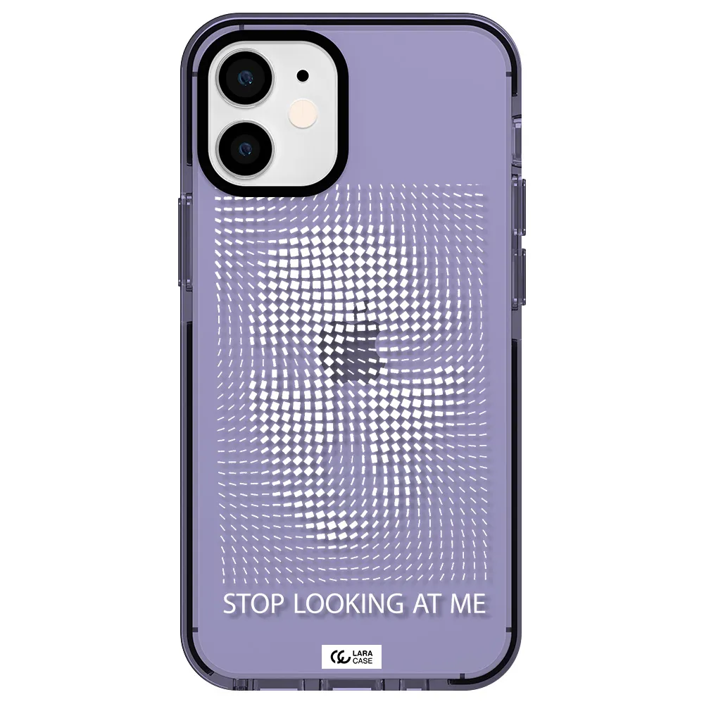 Stop Looking At Me Apple iPhone 12 mini impact Lilac Case