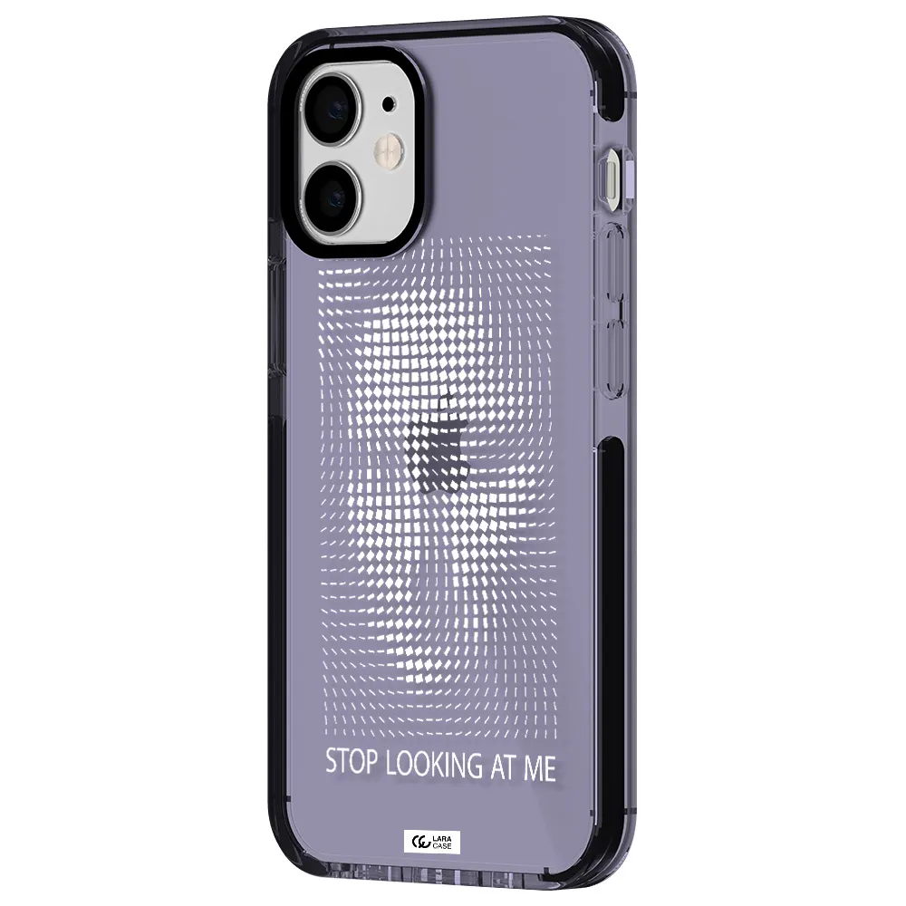 Stop Looking At Me Apple iPhone 12 mini impact Lilac Case