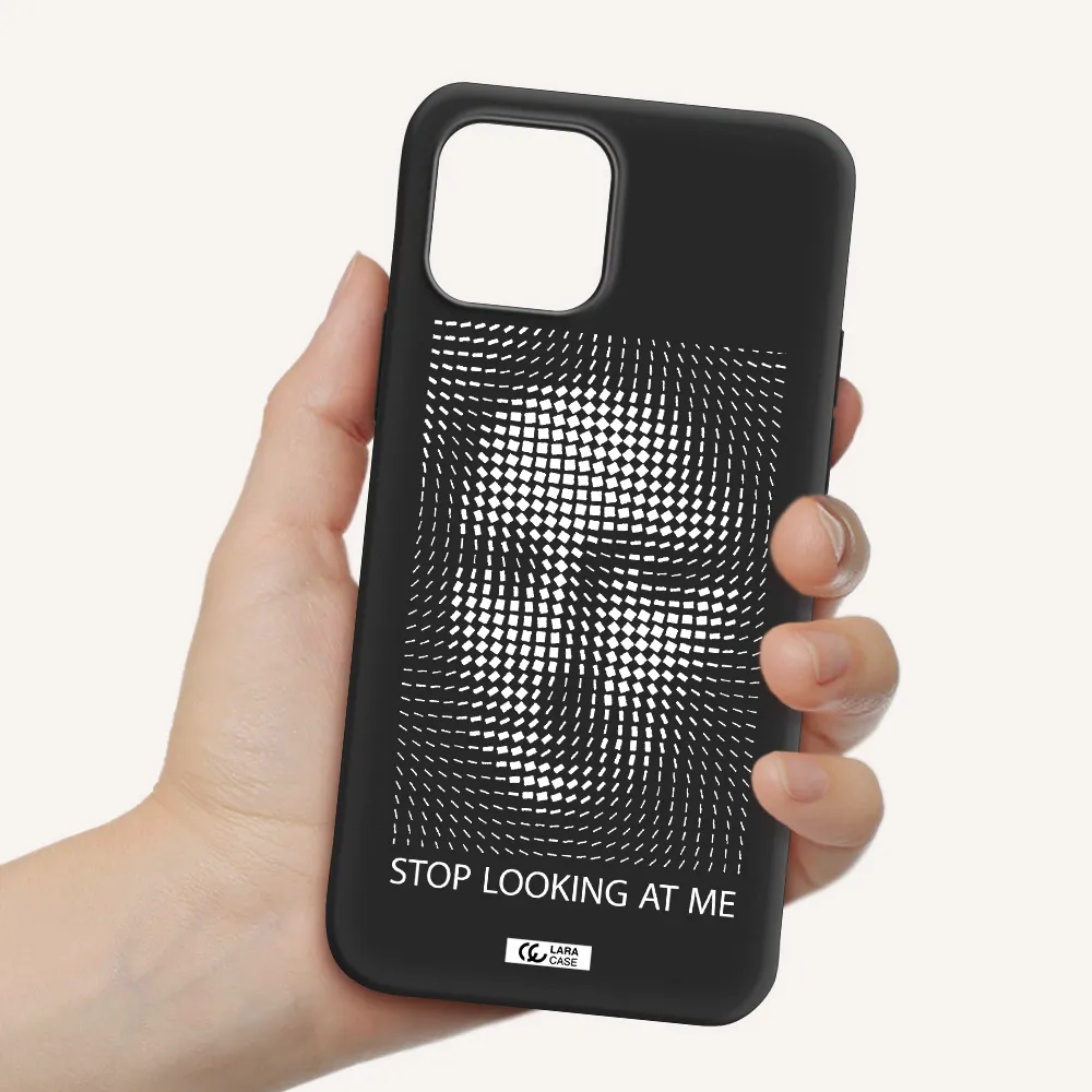 Stop Looking At Me Apple iPhone 12 mini Silicone black Case
