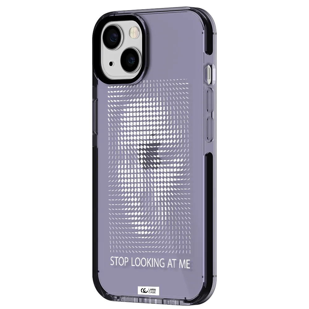 Stop Looking At Me Apple iPhone 13 impact Lilac Case