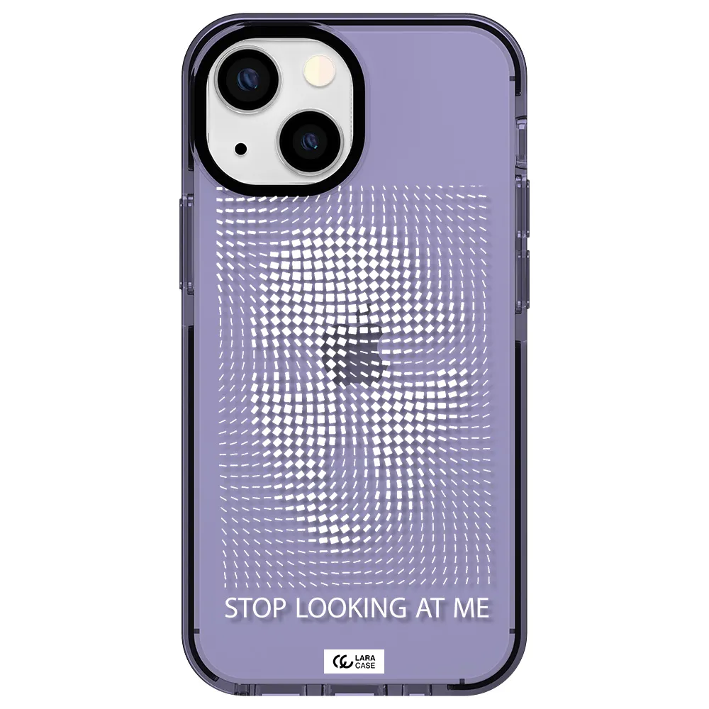 Stop Looking At Me Apple iPhone 13 mini impact Lilac Case