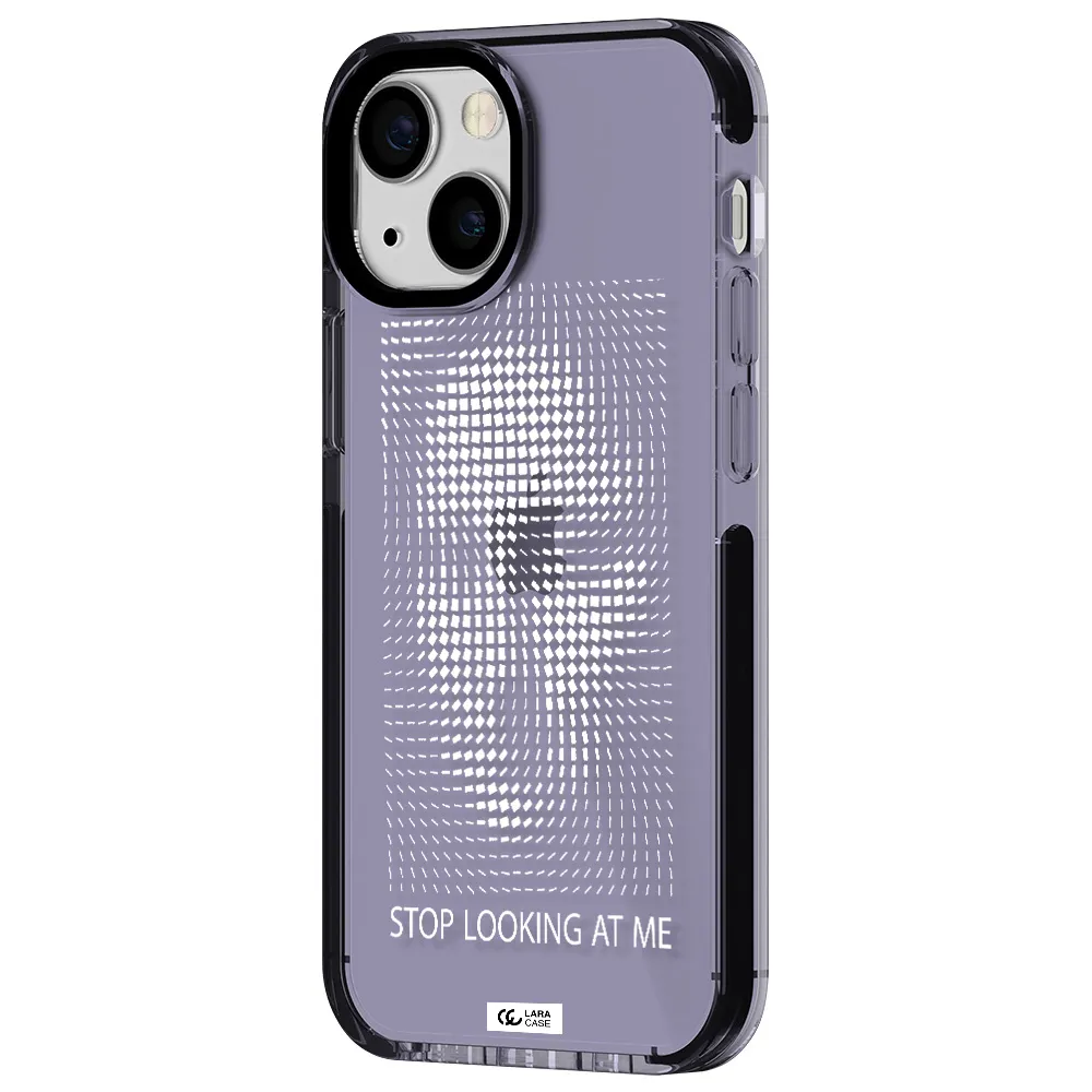 Stop Looking At Me Apple iPhone 13 mini impact Lilac Case