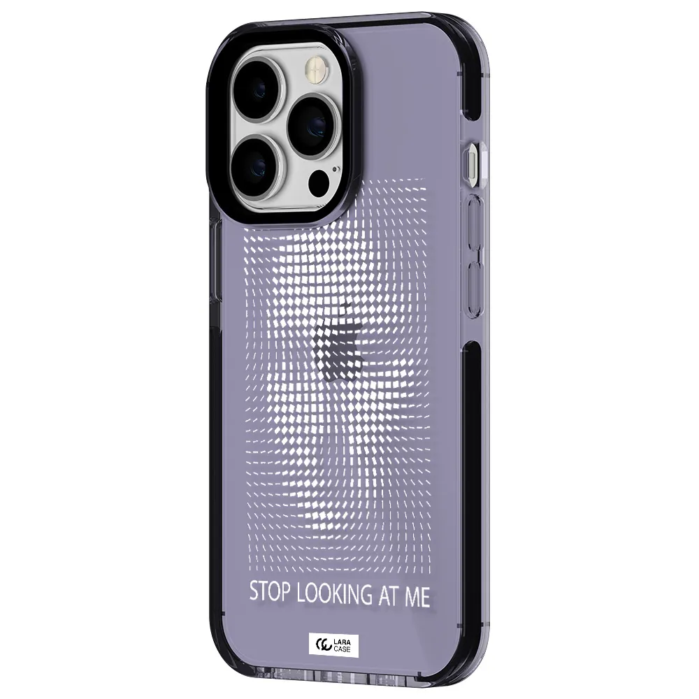 Stop Looking At Me Apple iPhone 13 Pro impact Lilac Case