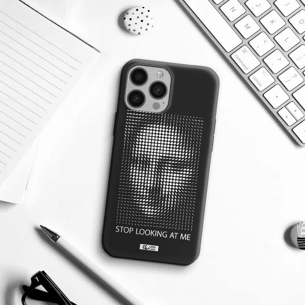 Stop Looking At Me Apple iPhone 13 Pro Max Silicone black Case