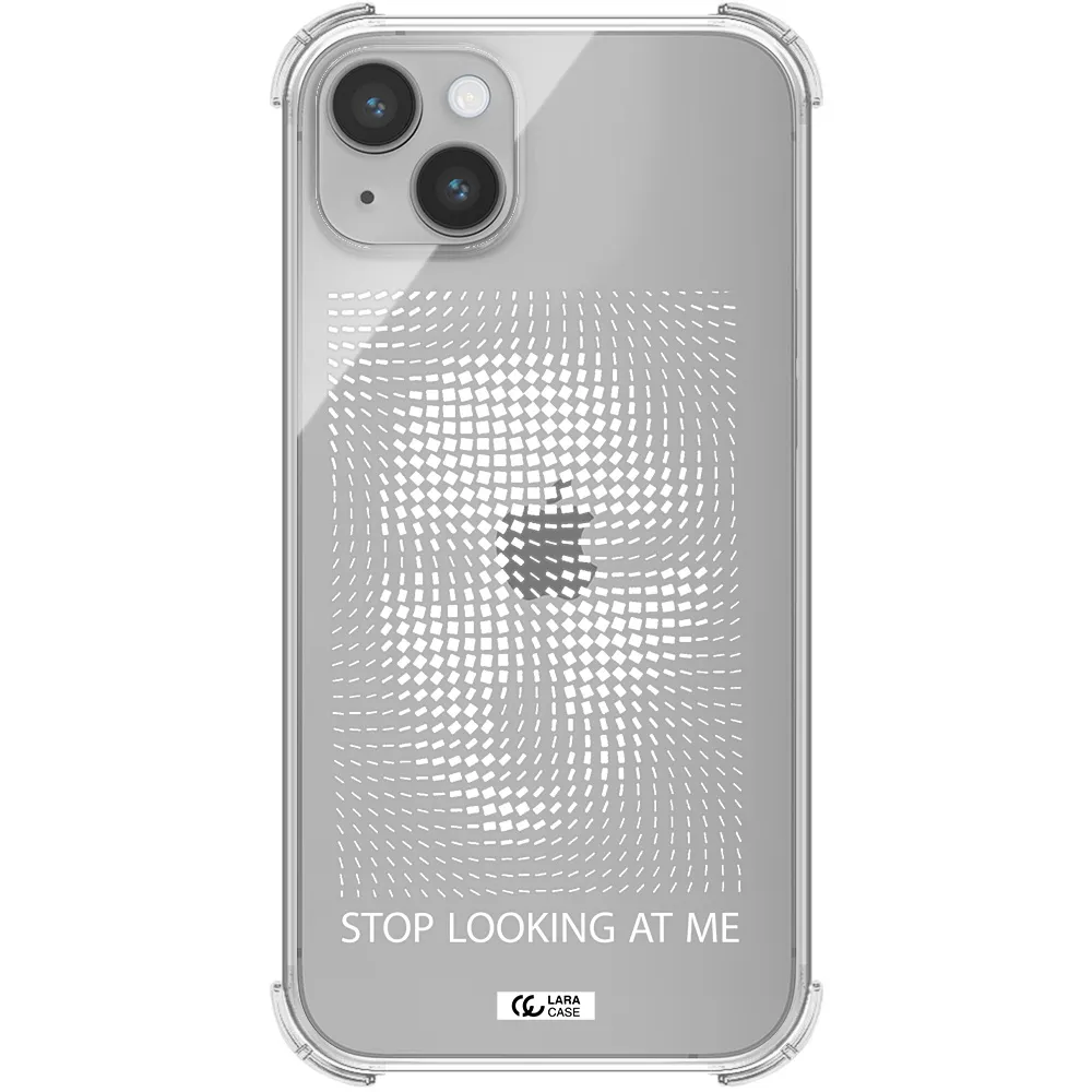 Stop Looking At Me Apple iPhone 14 Clear PC Case