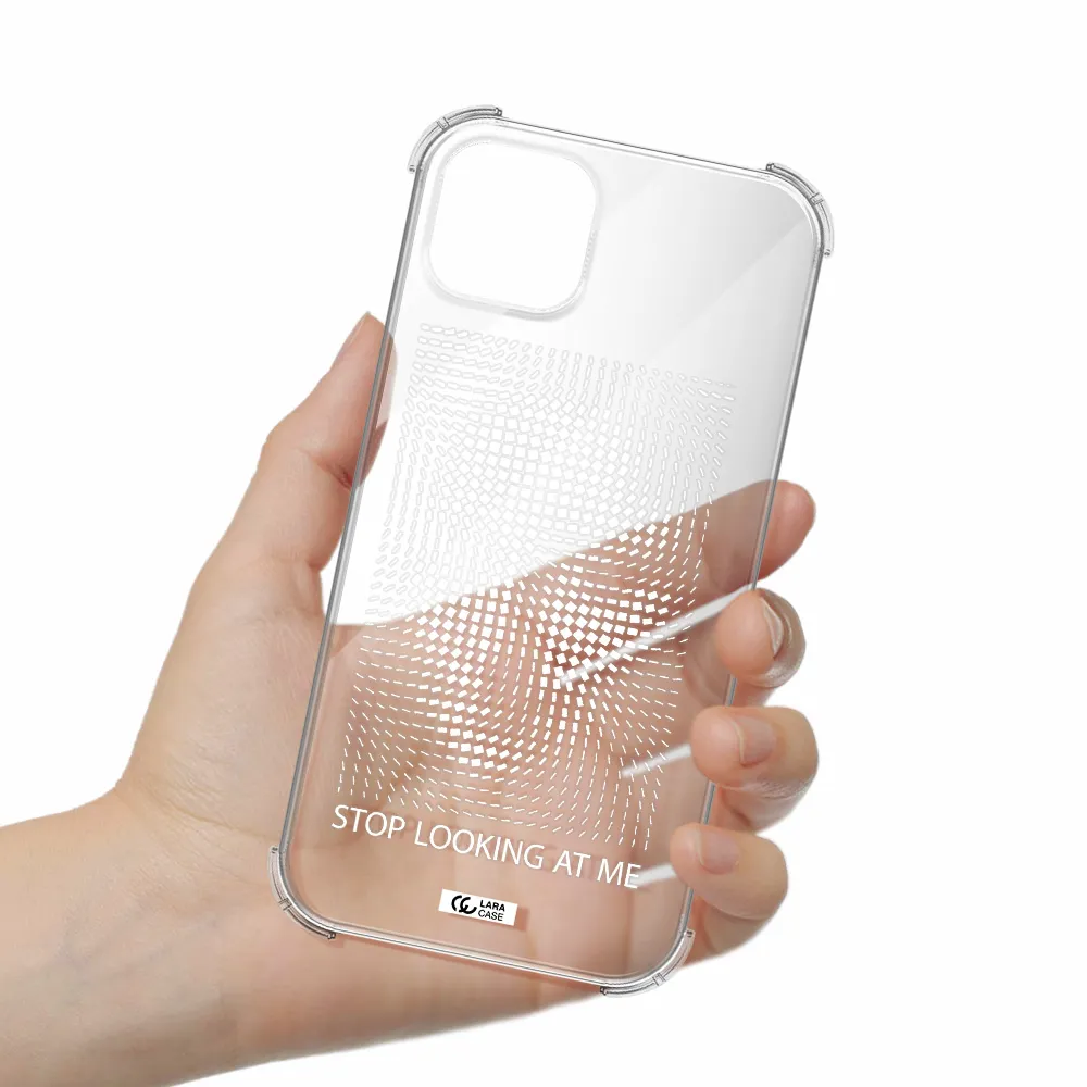 Stop Looking At Me Apple iPhone 14 Clear PC Case