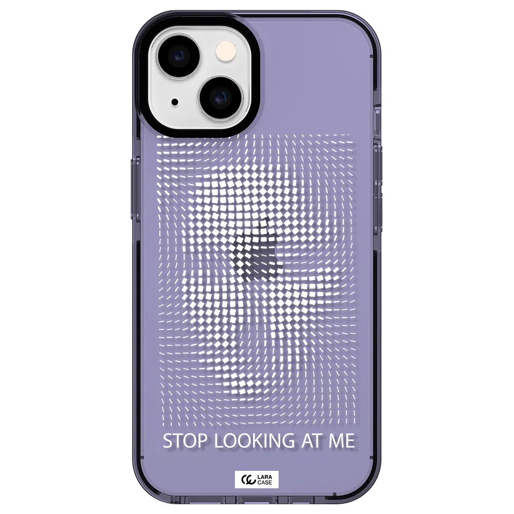 Stop Looking At Me Apple iPhone 14 impact Lilac Case