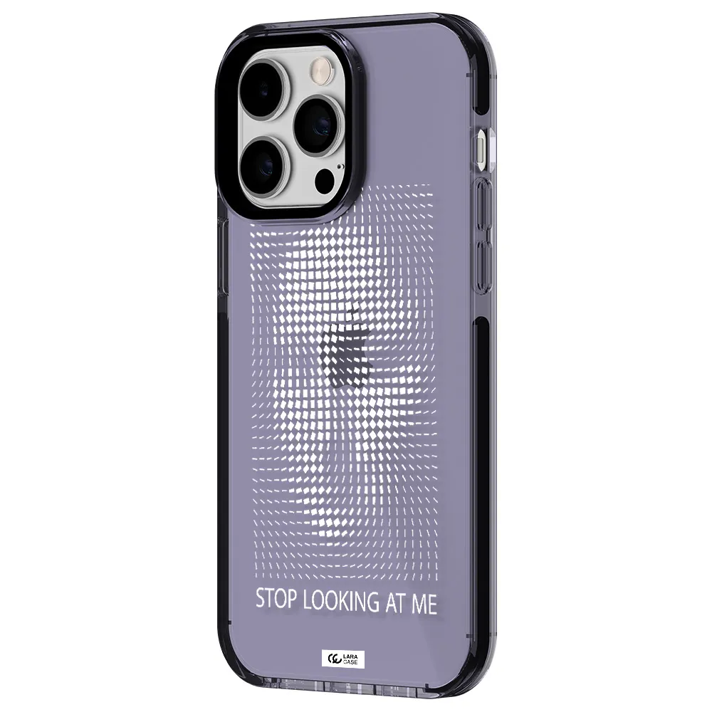 Stop Looking At Me Apple iPhone 15 Pro impact Lilac Case