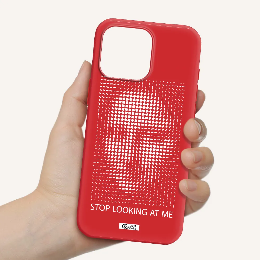 Stop Looking At Me Apple Iphone 16 Pro Max Silicone Stone Case