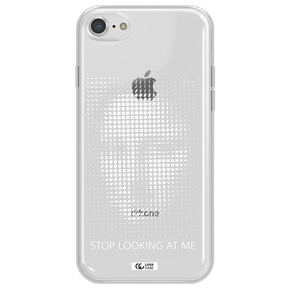 Stop Looking At Me Apple iPhone 7 Clear TPU Case