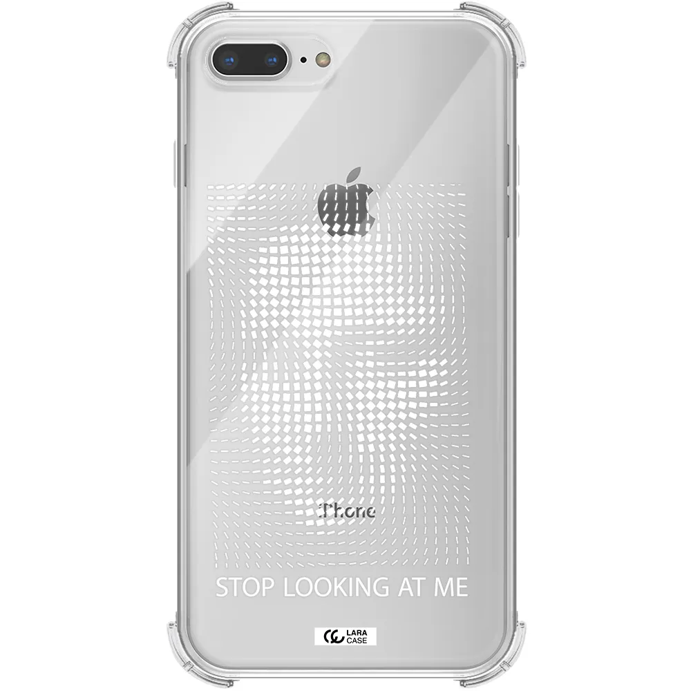 Stop Looking At Me Apple iPhone 7 plus Clear PC Case
