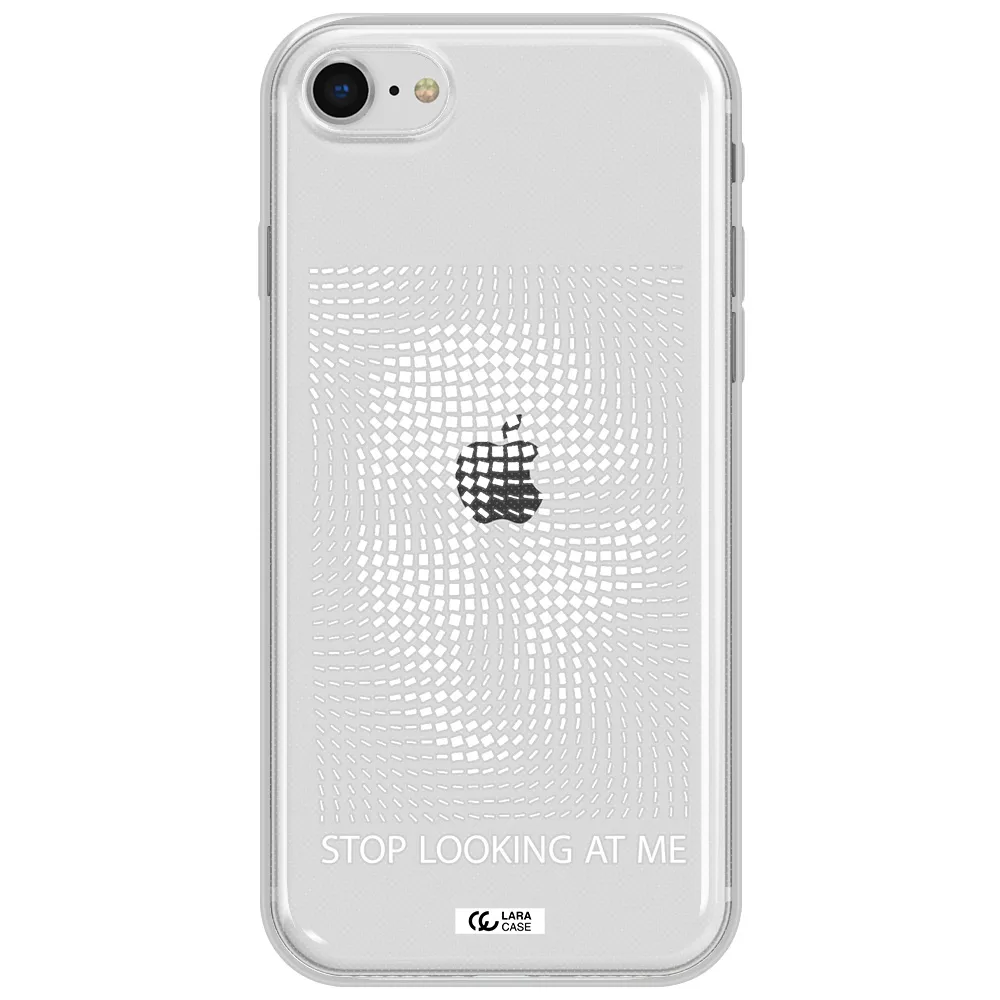 Stop Looking At Me Apple Iphone Se 2020 Clear Tpu Case