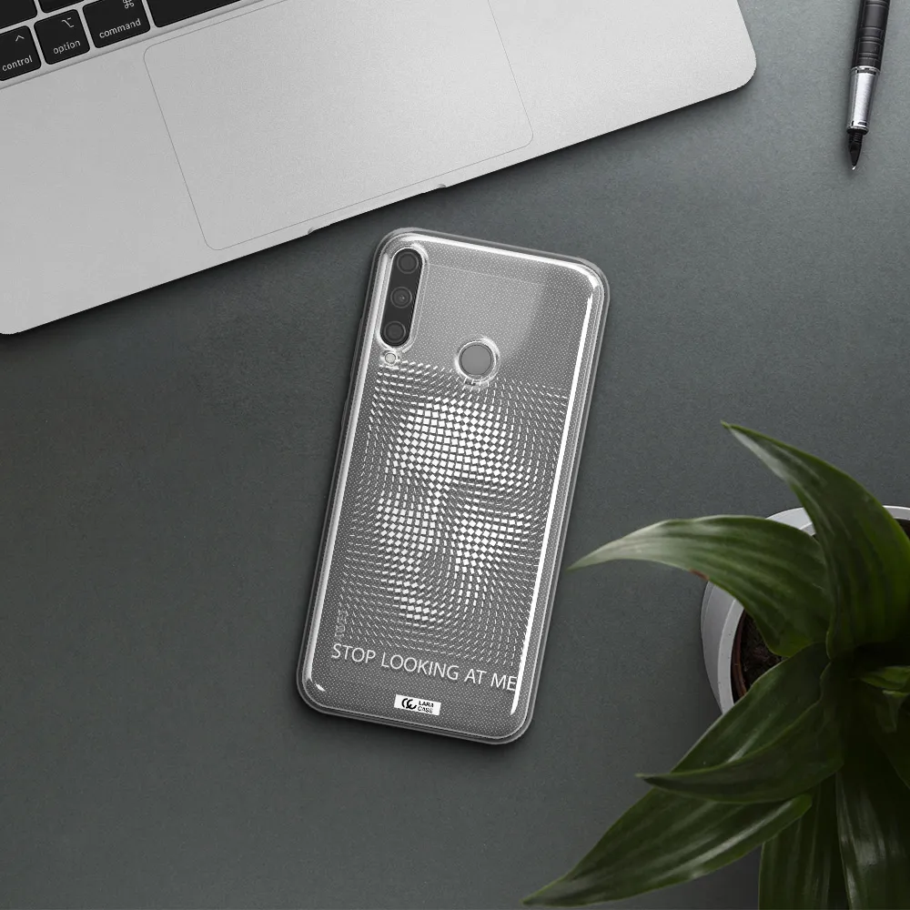 Stop Looking At Me Huawei P40 Lite E Clear TPU Case