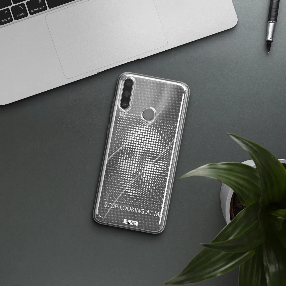 Stop Looking At Me Huawei Y6P Clear TPU Case