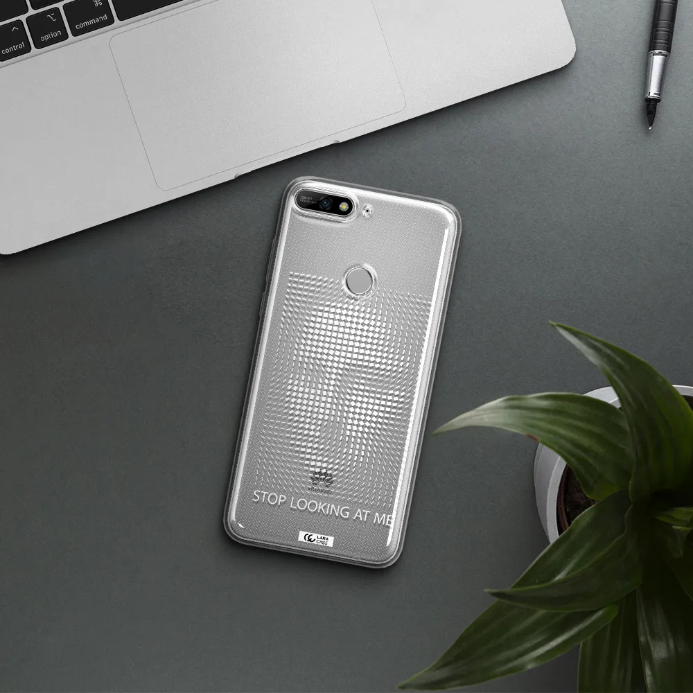 Stop Looking At Me Huawei Y7 2018 Clear TPU Case