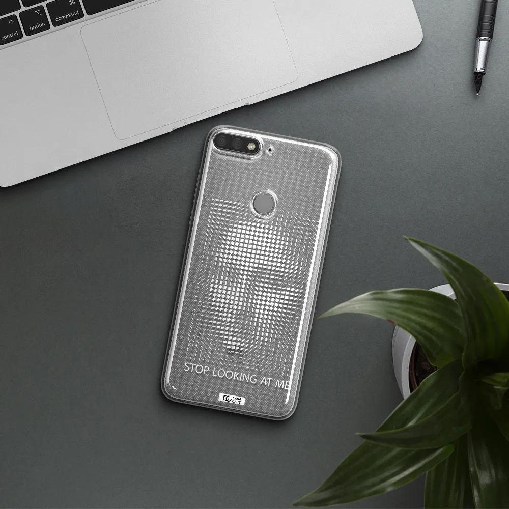 Stop Looking At Me Huawei Y7 Prime 2018 Clear TPU Case
