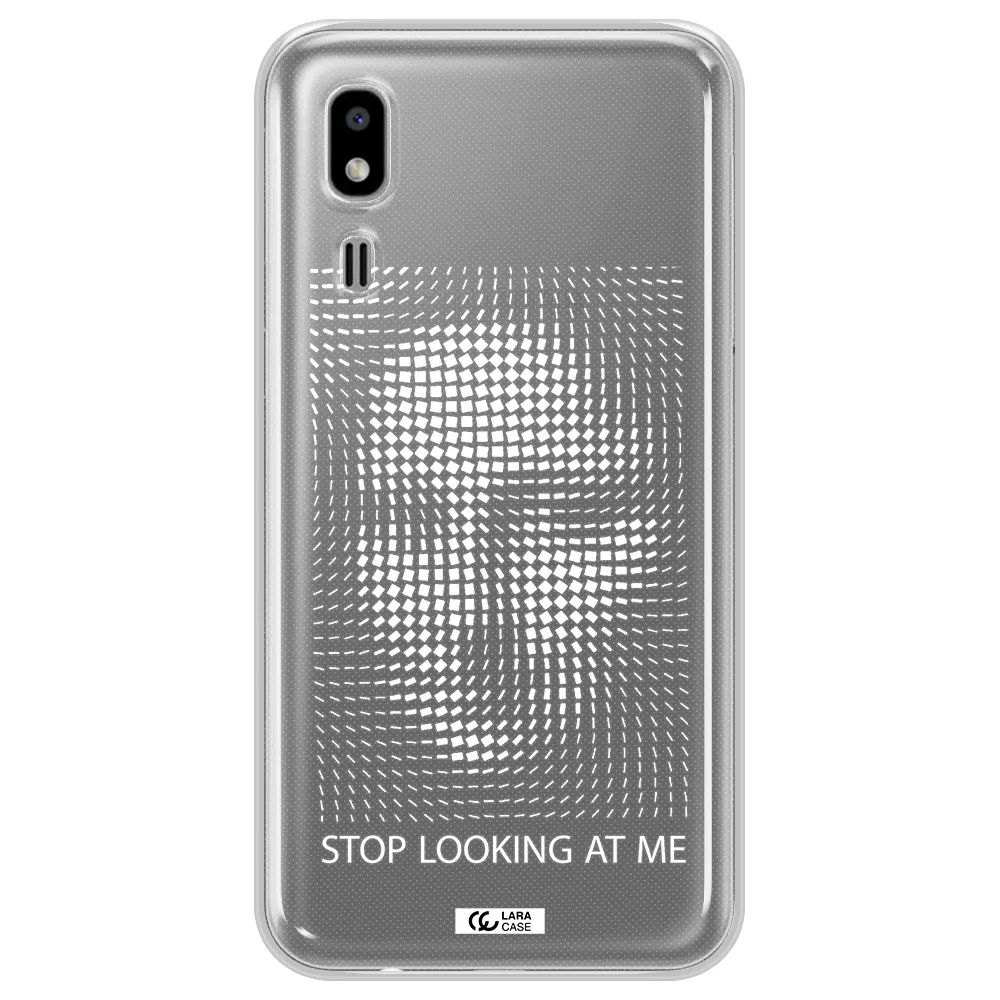 Stop Looking At Me Samsung A2 Core Clear TPU Case
