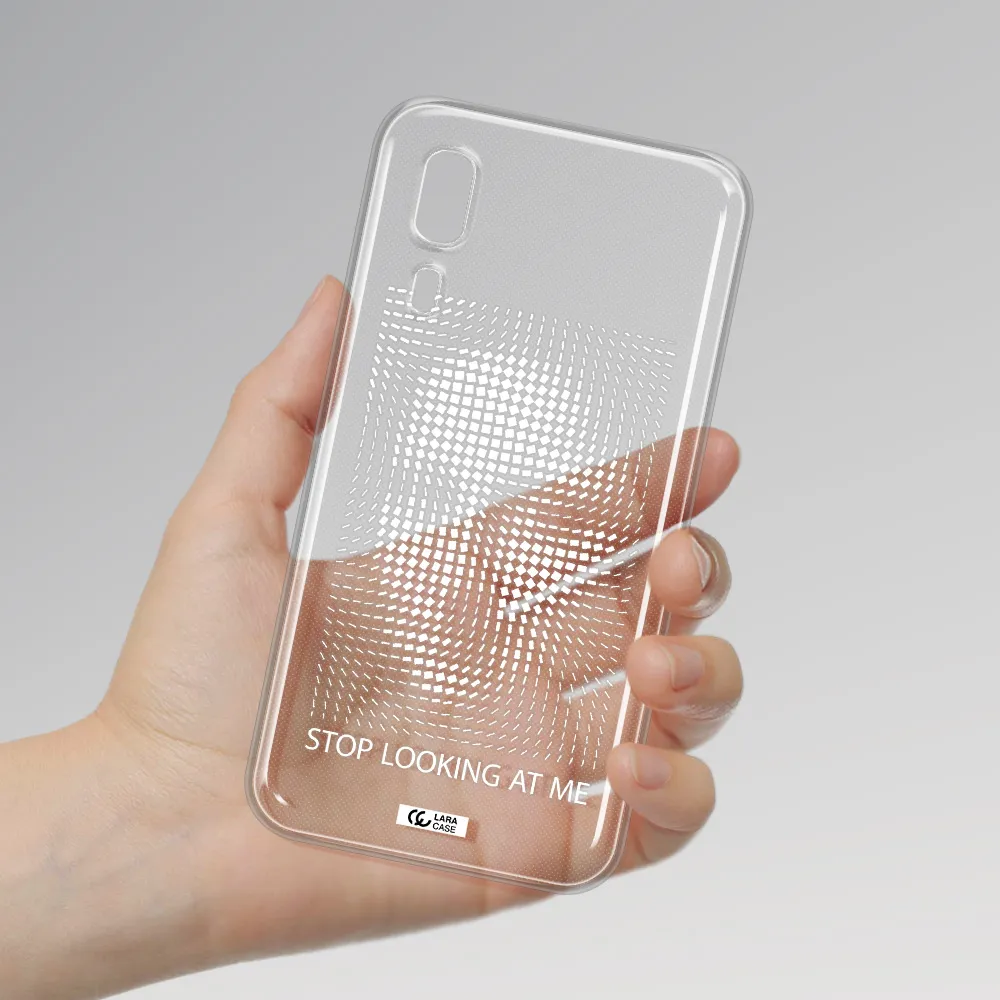 Stop Looking At Me Samsung A2 Core Clear TPU Case
