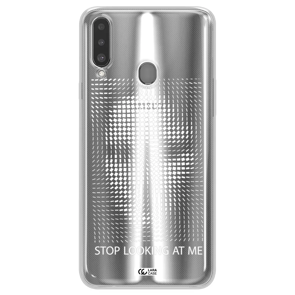 Stop Looking At Me Samsung A20S Clear TPU Case