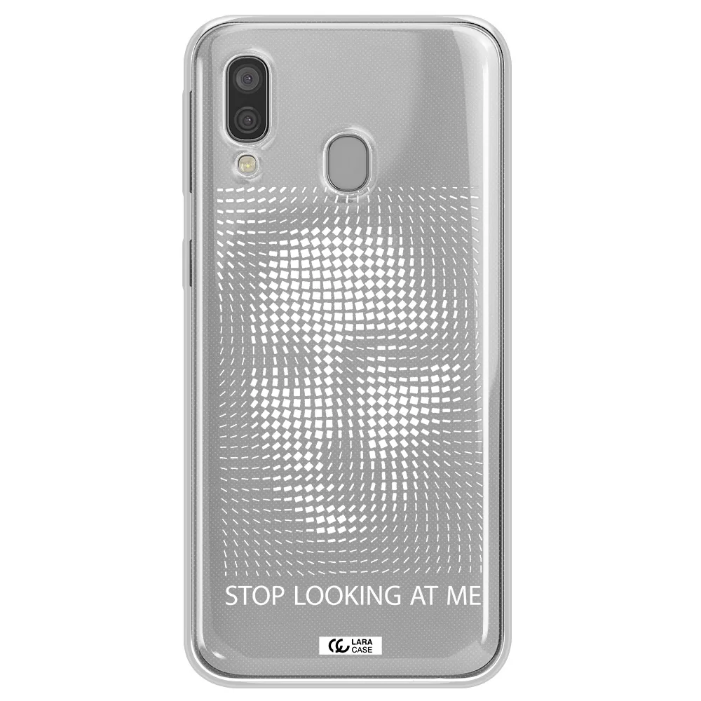 Stop Looking At Me Samsung A40 Clear TPU Case